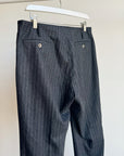 Slate Pinstripe Wool Trouser