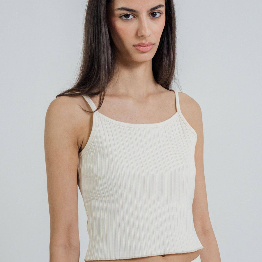 Wildflo Studio | Rib Knit Cami in Ivory