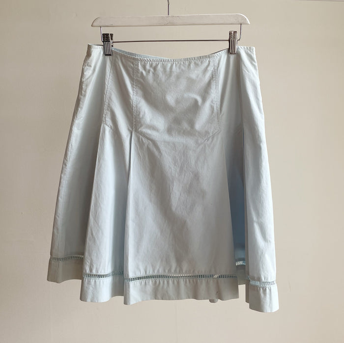 Sky Cotton A-Line Skirt