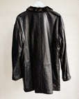 Midnight Danier Reversible Leather Coat