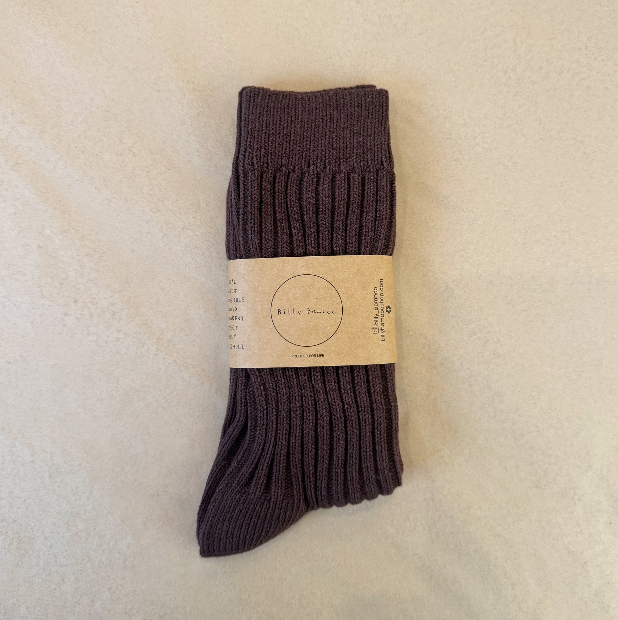 Billy Bamboo | Ribbed Cotton Socks