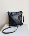 Onyx Glossy Square Leather Purse