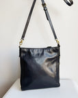 Onyx Glossy Square Leather Purse