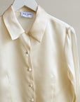 Cream Silk Organza Blouse