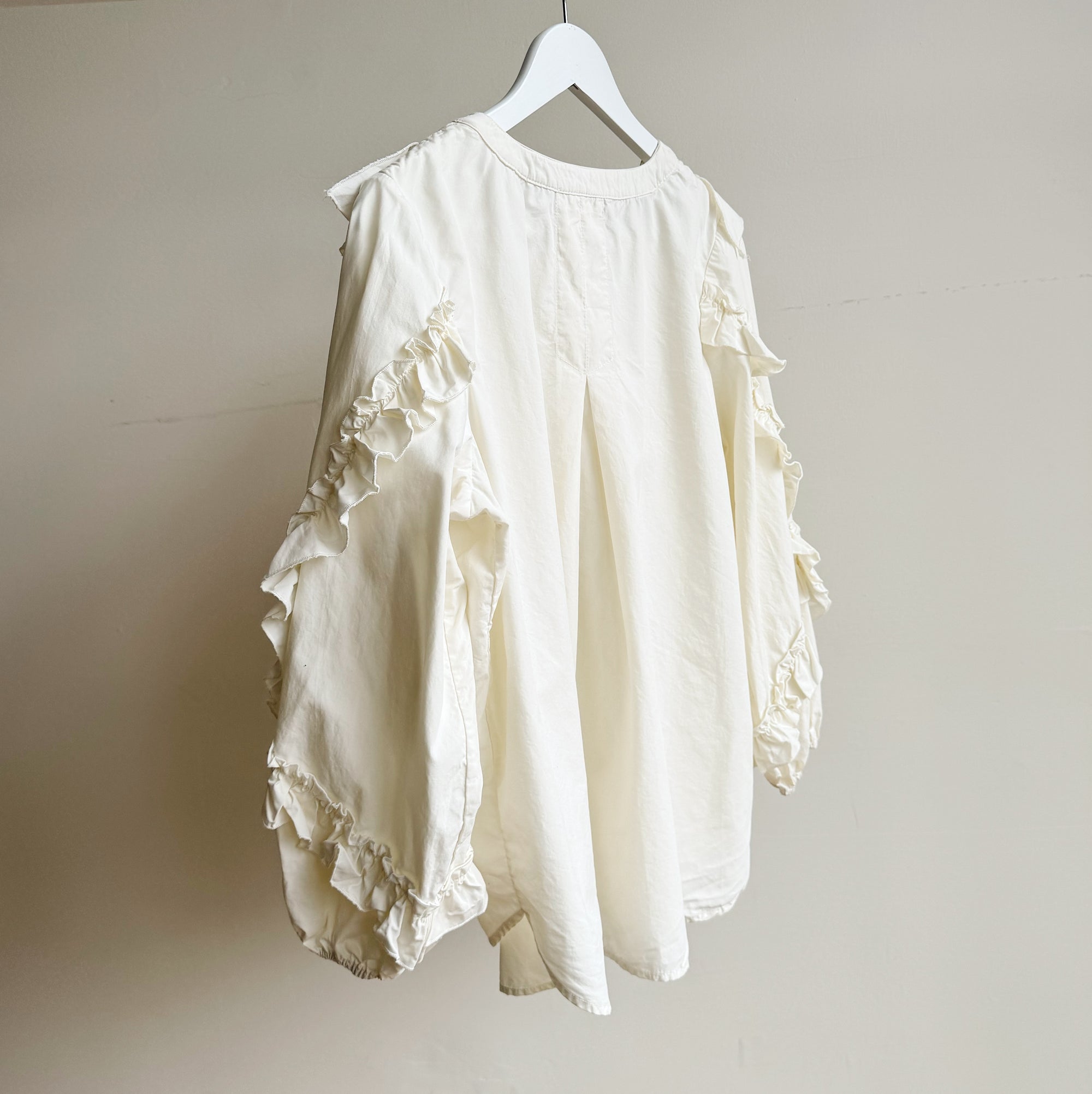 Parchment Romantic Cotton Ruffle Blouse