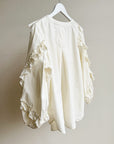 Parchment Romantic Cotton Ruffle Blouse