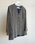 Dusty Blue Woven Wool Blazer