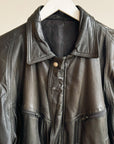 Obsidian Soft Leather Bomber