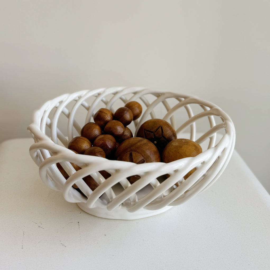 Porcelain Ceramic Fruit Basket