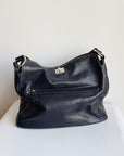 Danier Black Pebbled Leather Purse