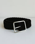 Umber Suede Braided Belt