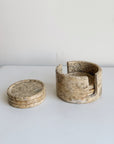 Natural Marble Coaster Set