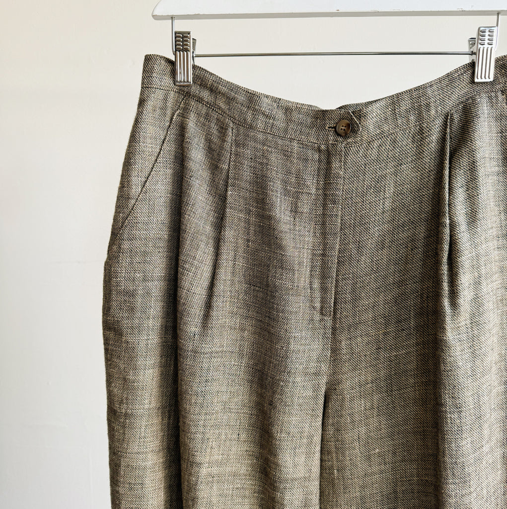 Birch Woven Silk Trouser