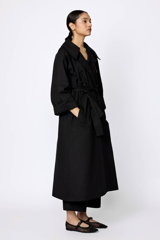 LAUDE the Label | Marin Cotton Twill Trench Coat