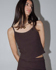 Wildflo Studio | Rib Knit Cami in Hickory