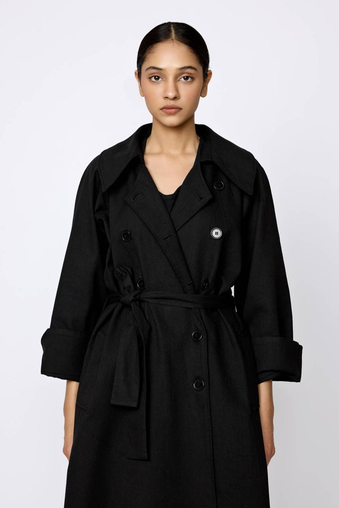 LAUDE the Label | Marin Cotton Twill Trench Coat