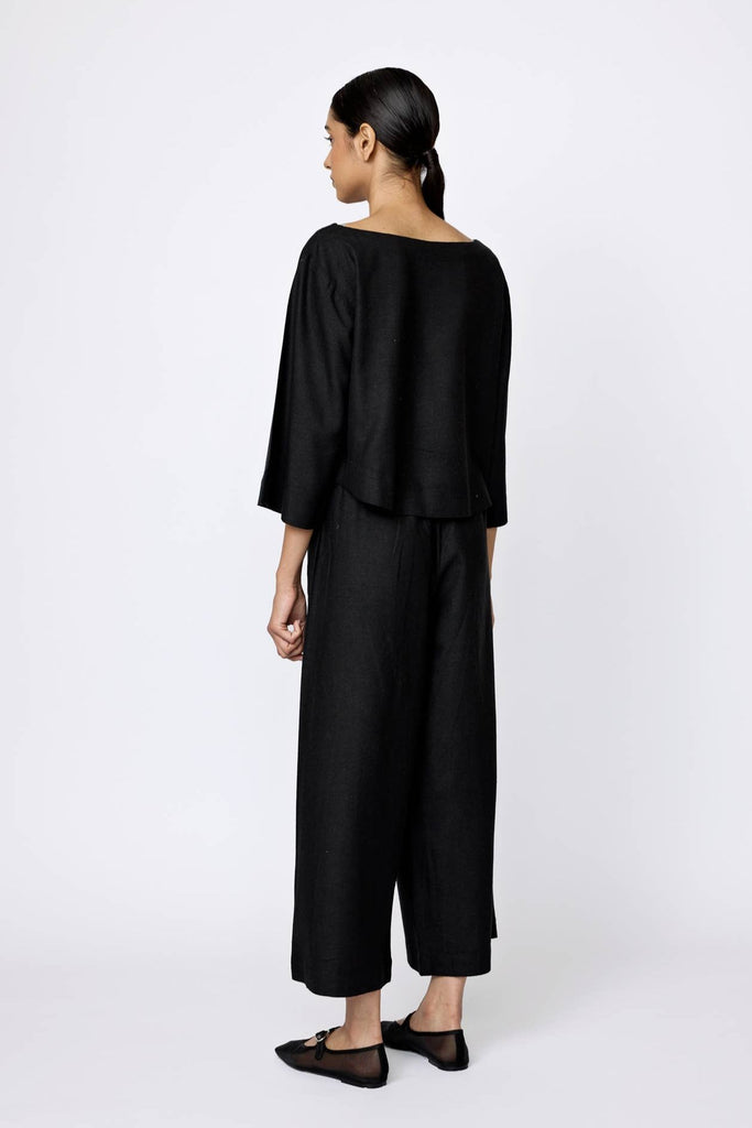 LAUDE the Label | Silk Noil Popover Top