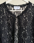 Onyx Lace Caplet Top