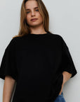 Blank Lab | Oversized Organic Cotton Tee in Black