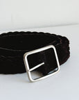 Umber Suede Braided Belt