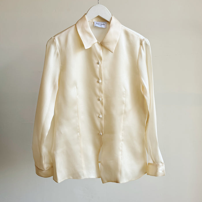 Cream Silk Organza Blouse