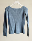 Cerulean Wool Boatneck Sweater