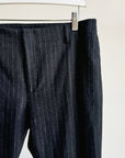 Slate Pinstripe Wool Trouser