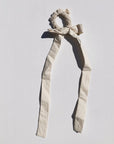 Billy Bamboo | Neutral Cotton Poplin Bow Scrunchie