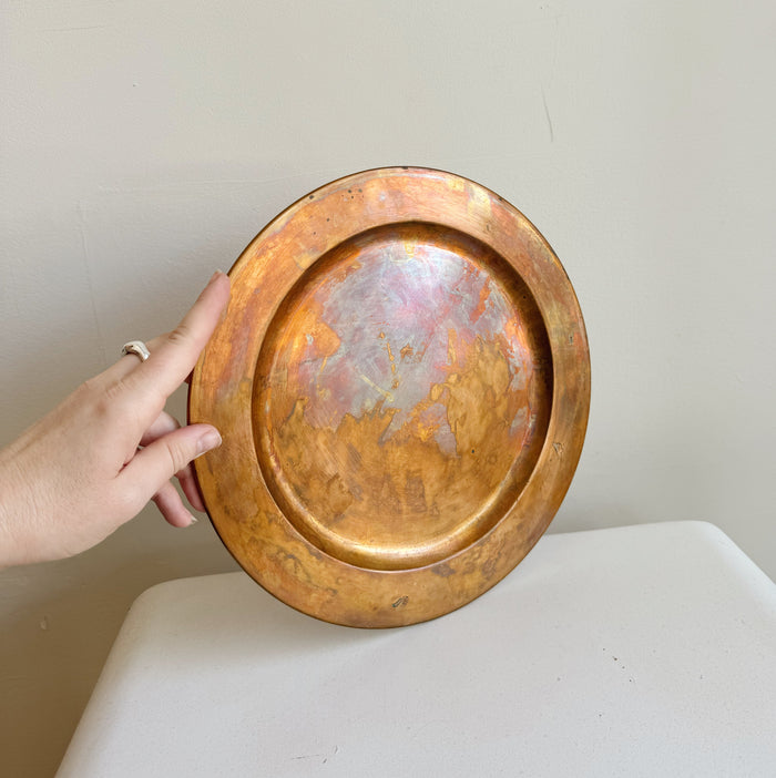 Brass Oxidized Plate