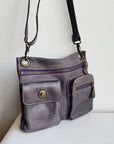 Grape Leather Utility Belt Bag