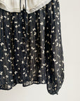 Navy Sheer Butterfly Gauzy Blouse