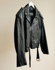 Black Leather Moto Jacket