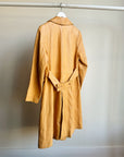 Camel Soft Leather Trench Coat