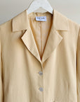 Sunflower Silk Belted Blazer