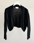 Onyx Cashmere Ballet Cardigan