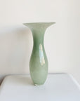 Sea Green Tall Flared Art Vase