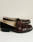 Mahogany Classic Leather Loafers | Size 8