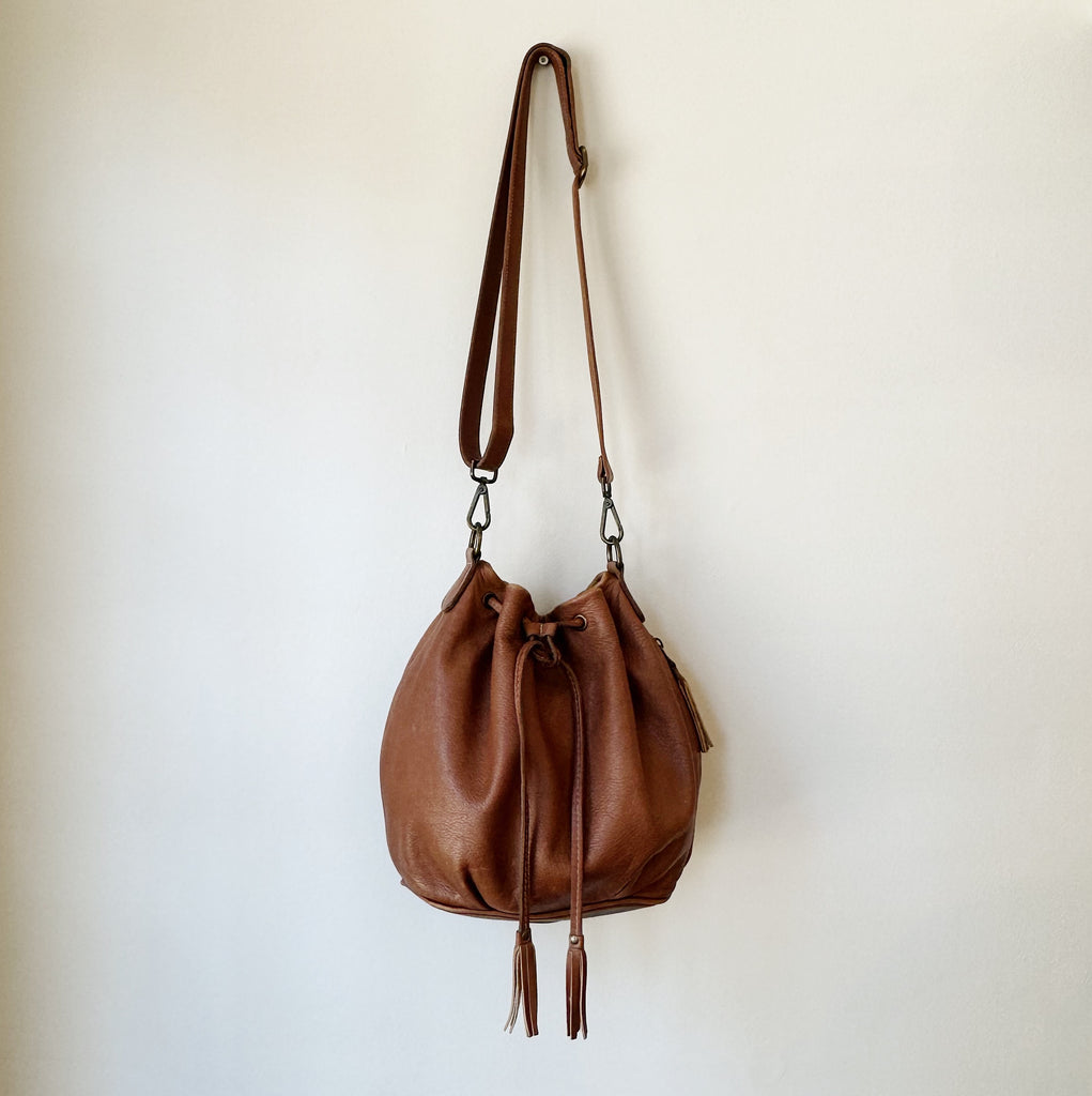 Ginger Drawstring Bucket Bag