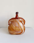 Amber Murano Glass Bag Vase