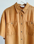 Marmalade Short-Sleeved Silk Button Up