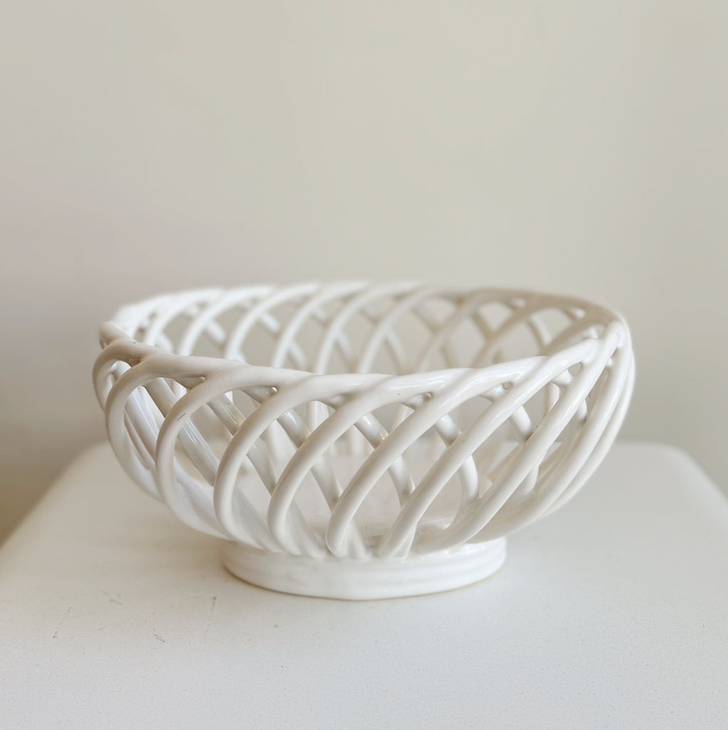 Porcelain Ceramic Fruit Basket