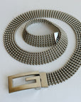 Silver G Ball Chain Belt