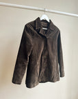 Espresso Suede Leather Jacket