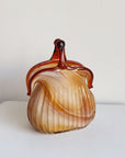 Amber Murano Glass Bag Vase