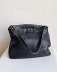 Danier Black Pebbled Leather Purse