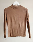 Pecan Silk Knit Long Sleeve