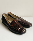 Mahogany Classic Leather Loafers | Size 8