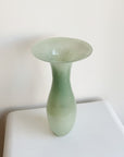 Sea Green Tall Flared Art Vase