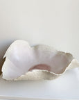 Soft Pink Wavy Ceramic Bowl