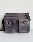 Grape Leather Utility Belt Bag